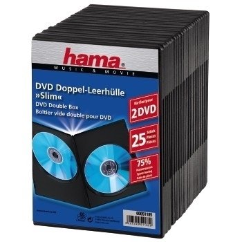 Hama Dvd Slim Double-box 25, Black 2 Drives Black — image 1
