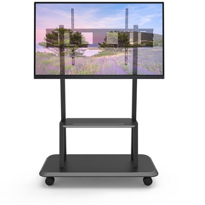 Techly ICA-TR31 Stand Pie Screen Plana 2,79M (110) Stand Floor With Wheels Screen Plana Black — image 1