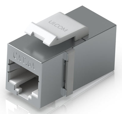 Ubiquiti Acoplamiento Keystone CAT.6A, Paquete 12, Steel Inoxidable UACC-KEYSTONE-COUPLER-C6A — image 1
