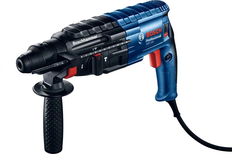 Bosch Taladro Profesional Gbh 240 Profesional Percutor, Sds-plus Azul/Negro 790W, Funda 611272100