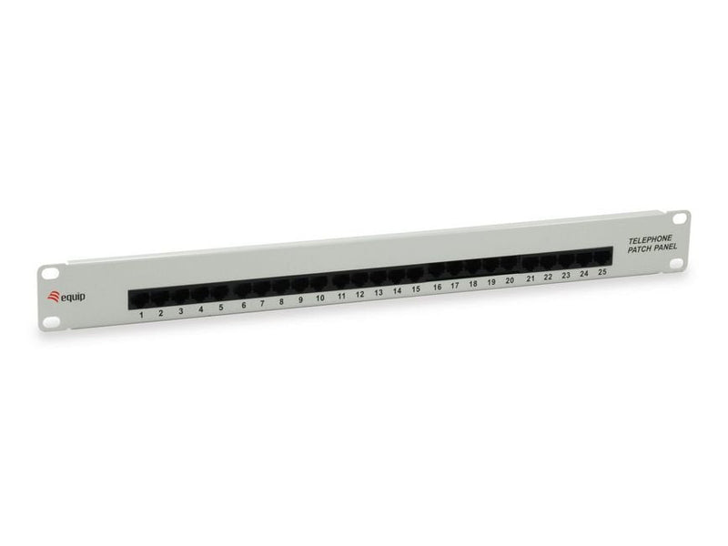 Equip Patchpanel 25x RJ45 CAT3 19 1HE ISDN Grey Claro