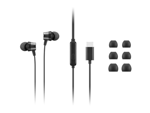 Lenovo 4XD1J77351 Headphones Alámbrico Dentro Or Ído Office/Centro Llamadas USB Type-c Black — image 1