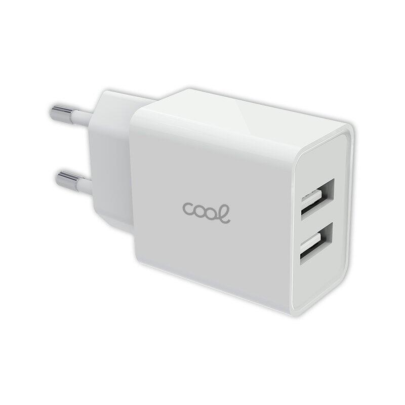 Cool Charger Network Universal Input 2 X USB 2.4 Amperios White
