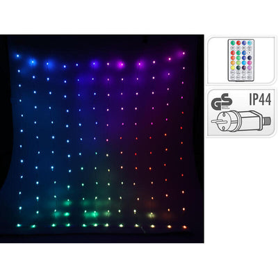 Curtain 400 LED RGB With Perlas Transparent — image 1