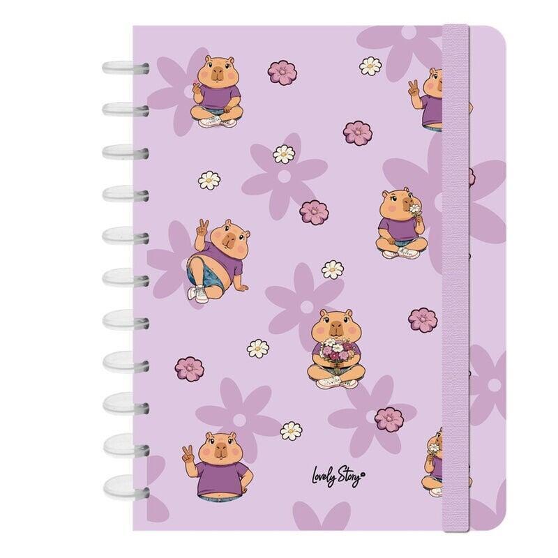 Notebook A4 Flower Capibara