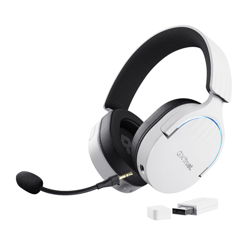 Trust Headphones Gaming Inalámbricos With Microphone Gaming Gxt 491 Fayzo Bluetooth Jack 3.5 White — image 1