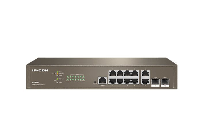 Switch 10P Tenda/Ipcom 1000 G5312F + 2XSFP