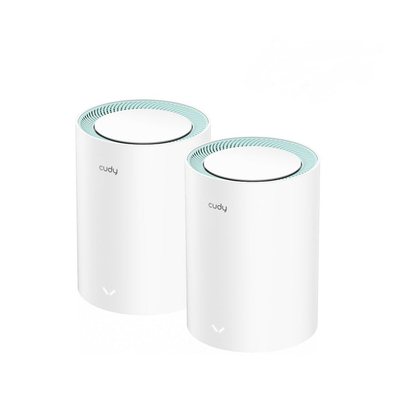 Cudy M1300 Pack 2 Sistemas Wi-Fi Mesh AC1200 Dual Band - 867Mbps 5GHZ, 300Mbps 2,4GHZ - 1X Port LAN 1000/100/1
