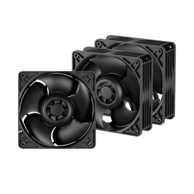 Arctic Fan PC S12038-4K - 3 Pack Black 3 Pieces — image 1