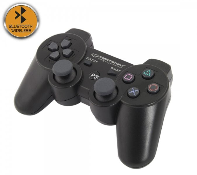 Esperanza EGG109K Marine - Vibration Gamepad Bluetooth For PS3 - Black