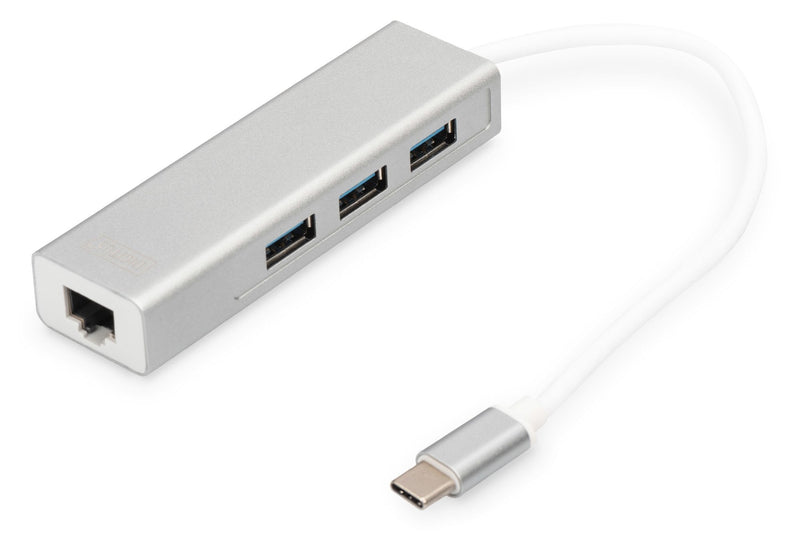 Digitus Converter Hub USB RJ-45 Gigabit 3x USB 3.0 Type-c 3 Ports USB a/H
