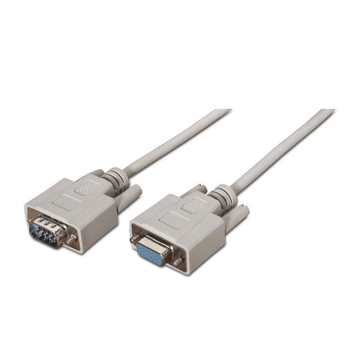 Aisens Cable Serie RS232 - DB9/M-DB9/H - 1.80M - Beige — image 1