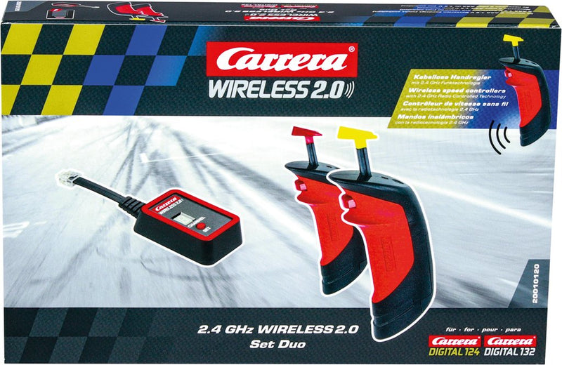 Carrera Inalámbrico 2.0 Set Duo Digital 132/124, Controlador Negro/Rojo 20010120