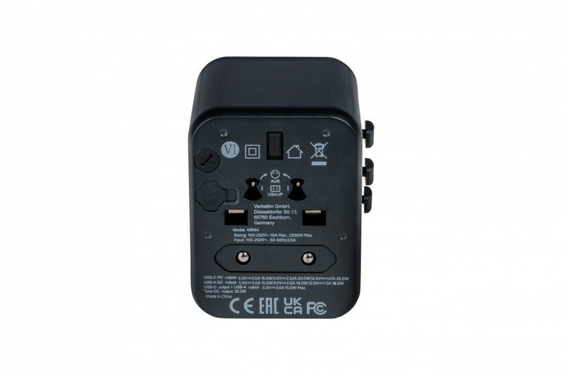 Verbatim UTA-02 Adapter With 1 Port USB-C - 1 Port USB-A