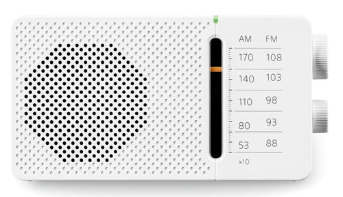 Sangean SR-36 White Radio Fm/Am Speaker Integrado Antenna Telescópica Output Headphones — image 1