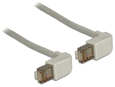 Delock 83512 Network Cable RJ45 CAT.5E Sf/UTP Acodado Hacia Arriba / Hacia Arriba 2M — image 1