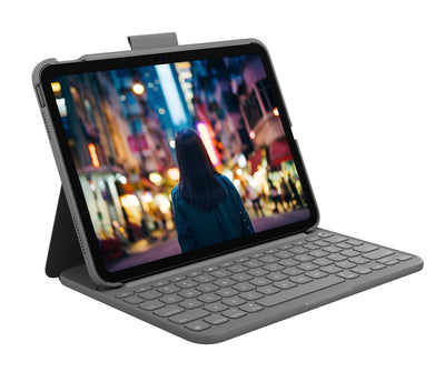 Logitech Slim Folio Grey Bluetooth Qwertz German — image 1