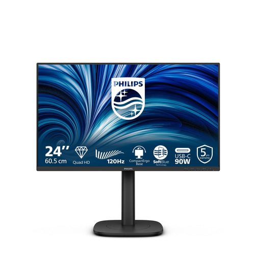 Philips 24B2U3601 00 23.8 IPS QHD 120HZ 350CD M2 4MS HDMI2.1 DP USB-C DP Alt PD90W RJ45 USB Hub — image 1