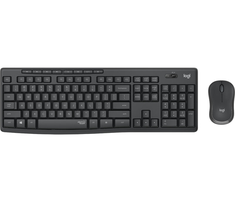 Logitech Keyboard English MK295 Silent Wireless Combo Mouse Included USB QWERTY Graphite