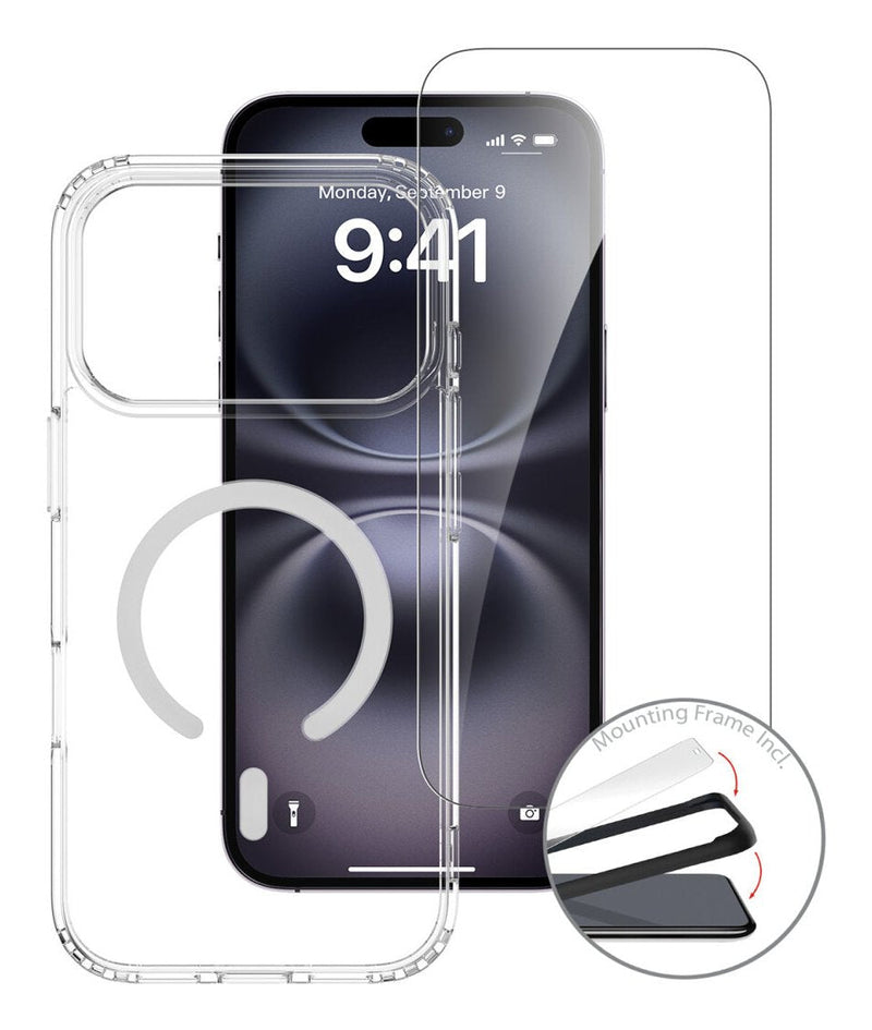 4SMARTS 360° Premium Case For Iphone 17 Pro Max. 17,5CM (6.9) Bumper Transparent