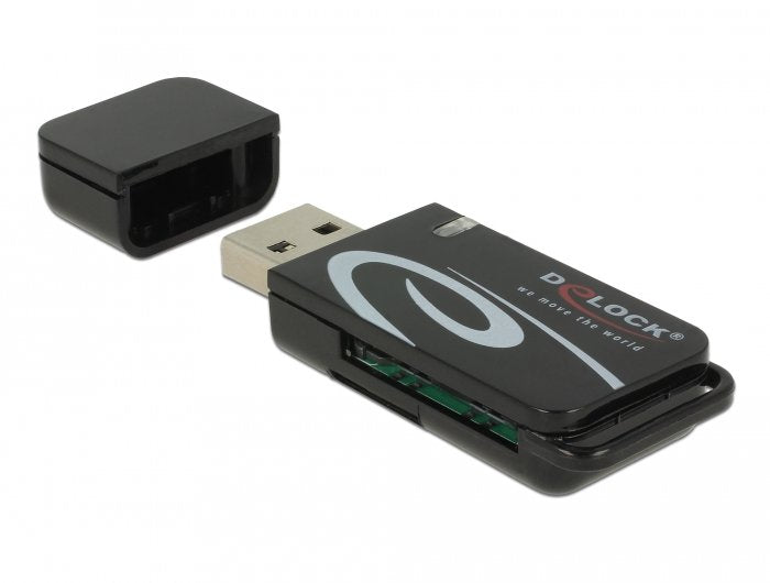 Delock Card Reader External Mini USB 2.0 SD And microSD Slot