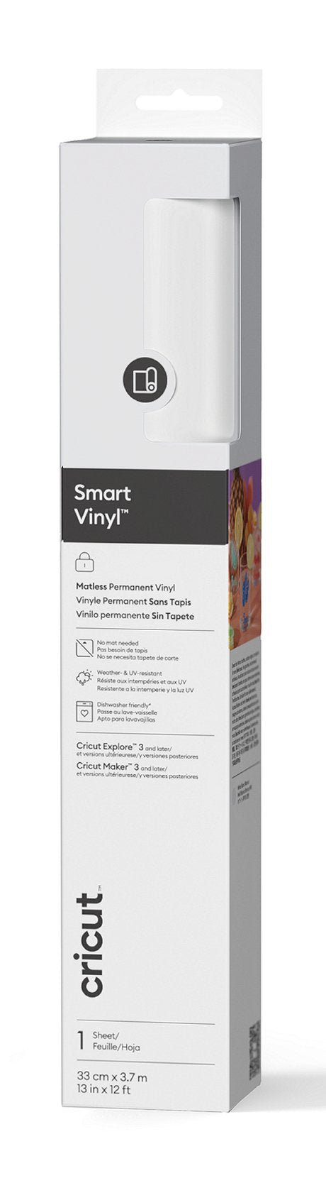 Cricut Smart Vinyl Matless Roll Vinilo Termotransferencia Vinilo Termotransferencia Liso 1 Hojas — image 1