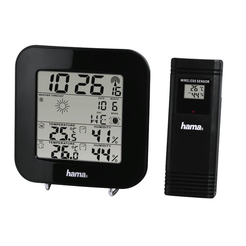 Hama Estación Meteorológica, Radio Watch Dcf, Previsión Meteorológica And Fases Luna, Temperatura Indoor And O — image 1