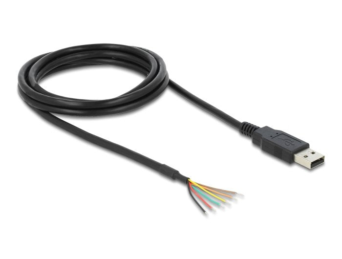 Delock USB 2.0A Serie Uart Ttl (3,3V) Convertidor With 6 Offenen Extremos Cable And 3,3V Voltage Output 1,8M
