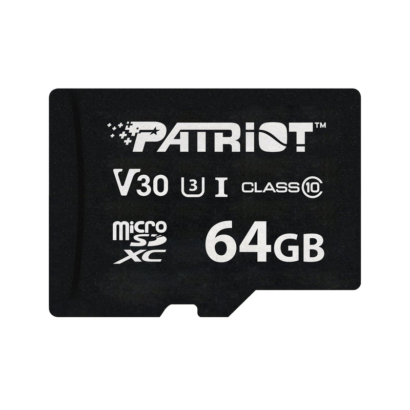 Patriot SD Card 64GB Vx Series Microsdxc V30 PS1680
