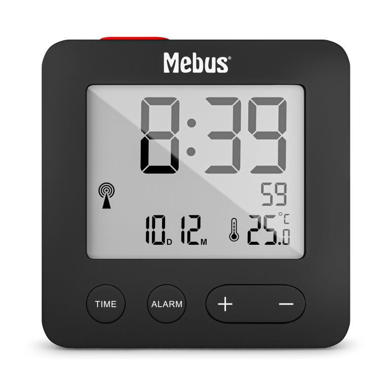 Mebus 25801 Wekker Watch Despertador Digital Black