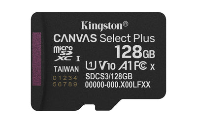 Kingston microSD 128GB Micsdxc Canvas Select Plus W/ Or Adp — image 1