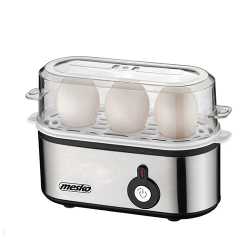 Mesko Home Ms 4485 Cuecehuevos 3 Huevos 210W Black Silver Transparent