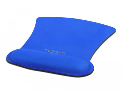 Delock Mouse Pad With Wrist Rest 245X206MM Blue — image 1
