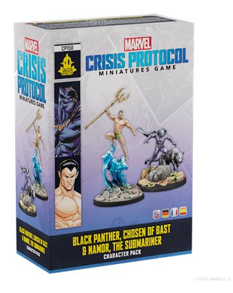 Set Of Desk Marvel Crisis Protocol Black Panther & Namor Edad Recomendada 14 Years — image 1
