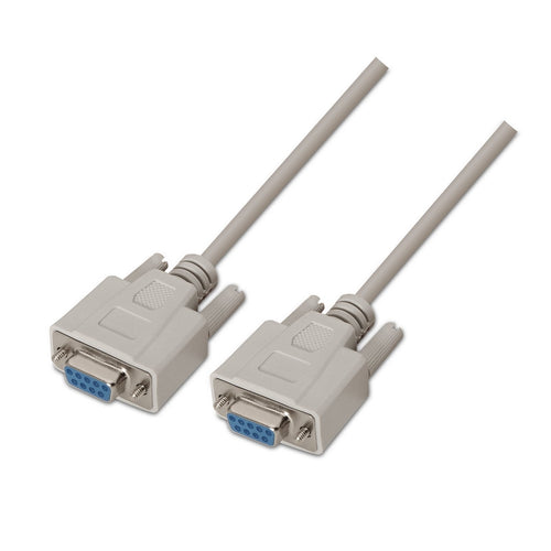 Aisens Cable Serie RS232 - DB9/H-DB9/H - 1.80M - Beige — image 1