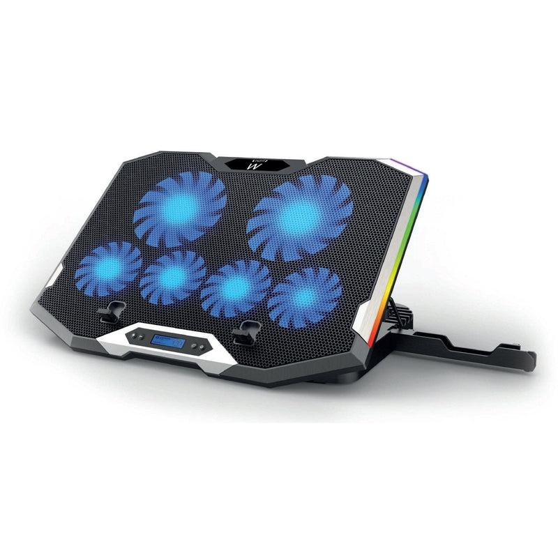 Ewent Stand - Base Refrigeracion Computer Laptop EW1260 - 6 Fans - Hub 2 Ports - RGB - Up To 17PULGADAS