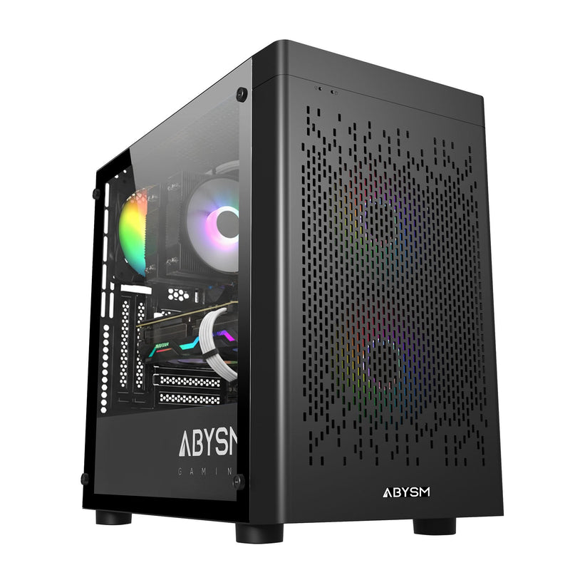 Abysm Danube Inva MX202 Box Tower Itx, microATX - Side Glass Tempered - 3.5 And 2.5 - Usb-a, USB-C And Audio -