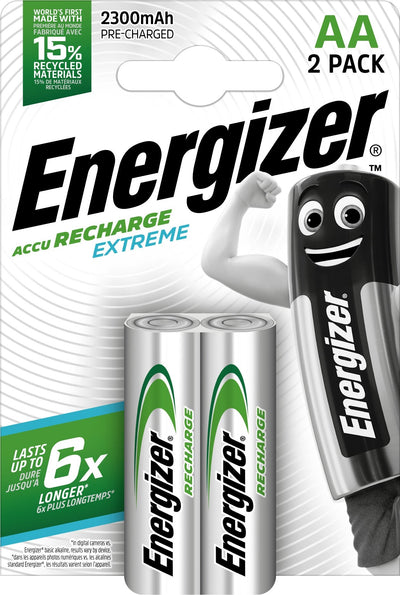 Energizer Extreme Battery Rechargeable HR6 Aa 2300MAH BLISTER*2 — image 1