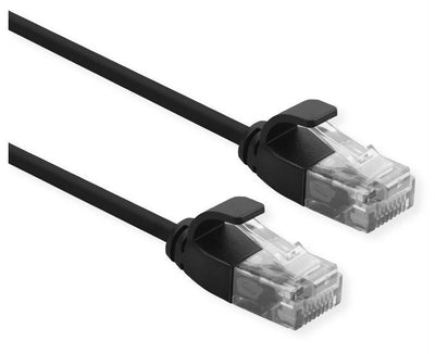 Roline UTP Datacenter Network Cable CAT.6A (class Ea), Lsoh, Slim, Black 2M — image 1