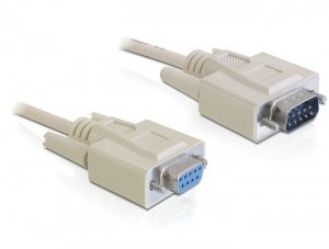 Delock Cable RS-232 Serie SUB-D9 Male / Female 1M