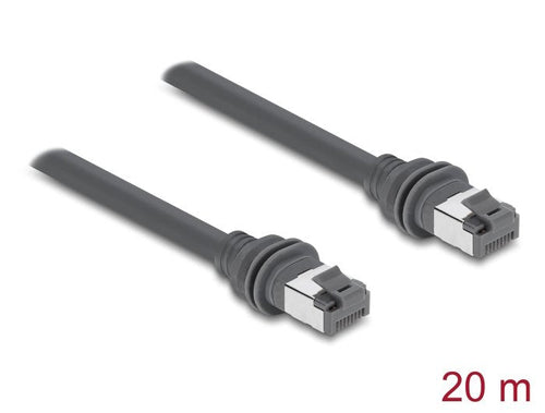 Delock Cable RJ45 Network CAT.6 Kompatibel With Starlink GEN3 - 20M Grey — image 1