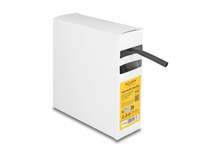 Tubo Termorretráctil Box, With Adhesive Indoor Schrumpfungsrate 4:1, 5M X 6MM Black — image 1