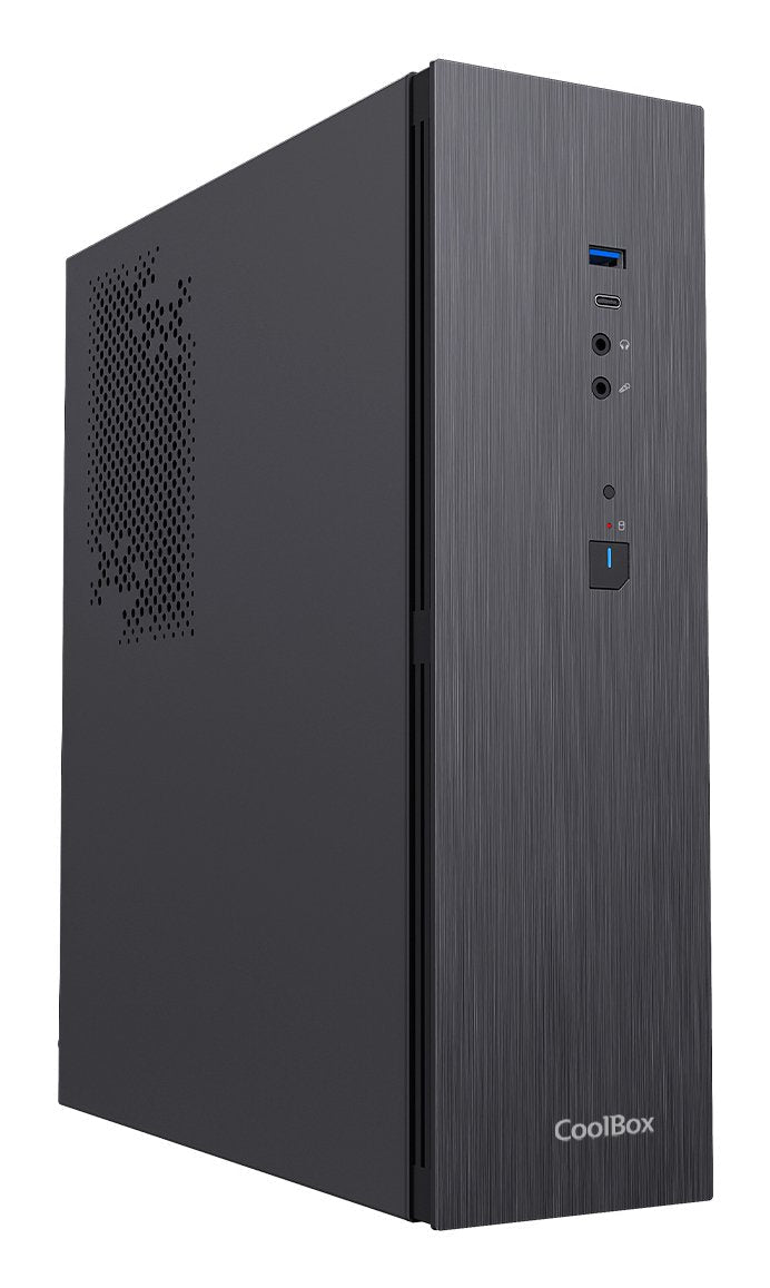 Coolbox PC Case microATX Slim T370 With FTE.BASIC500GR-T COO-PCT370-1