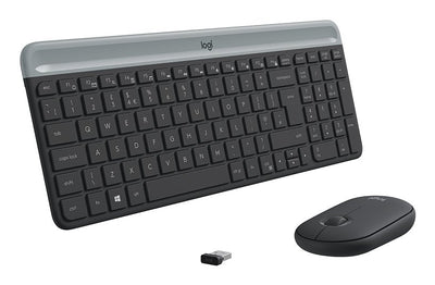 Logitech Keyboard English + Mouse MK470 Wireless QWERTY, Graphite — image 1