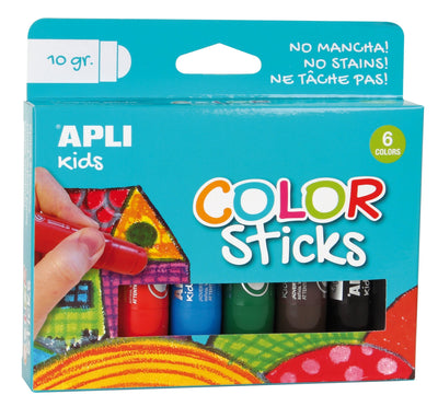 Apli Témperas Sólidas Colour Sticks 10GR Case 6 C/Surtidos — image 1