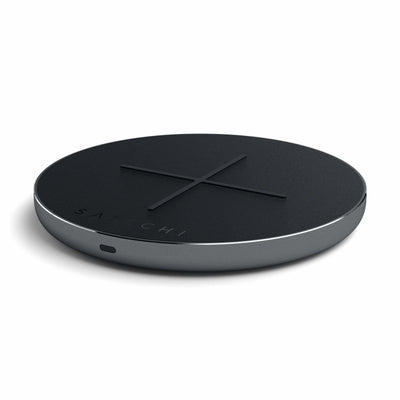 Satechi St-iwcbm Charger Dispositivo Mobile Phone Smartphone Black Grey USB Charger Wireless Charging Fast Ind — image 1