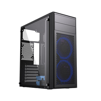 Gembird PC Case CCC-FC-M100B Gaming Fornax M100B, Fans Azules — image 1