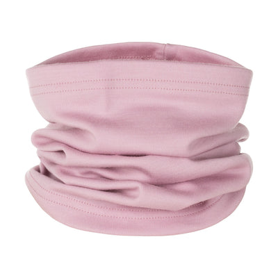 Dusty Pink Single-Layer Merino Wool Tube Scarf