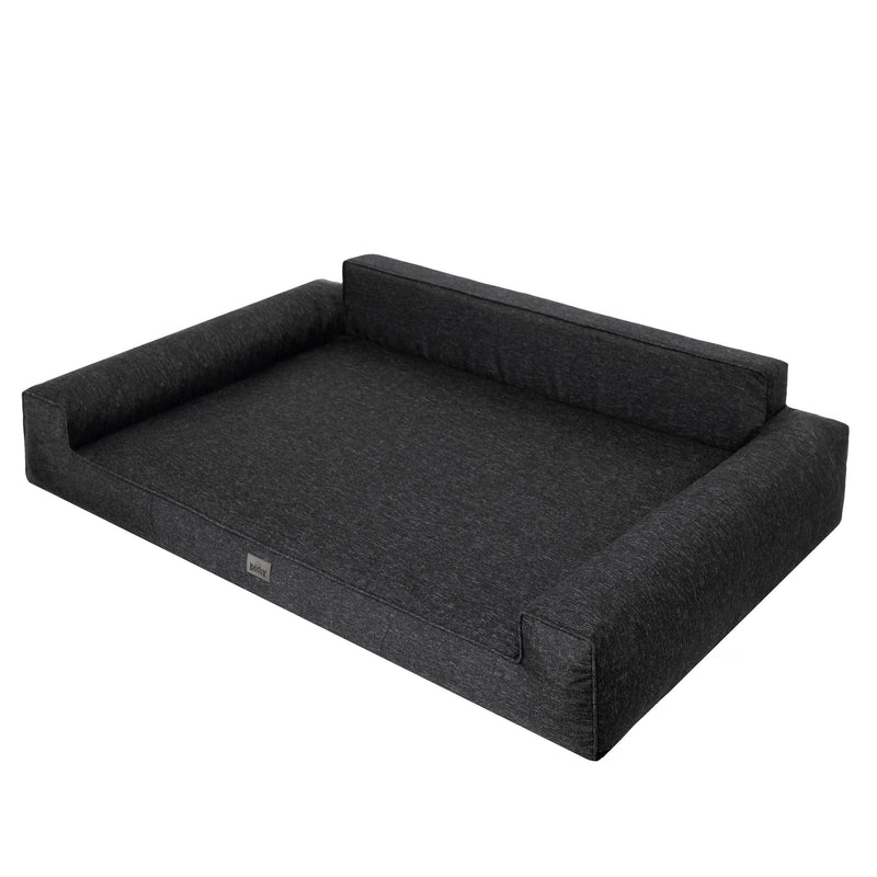 Mano Dog Bed with Removable Cover – Black, XXL