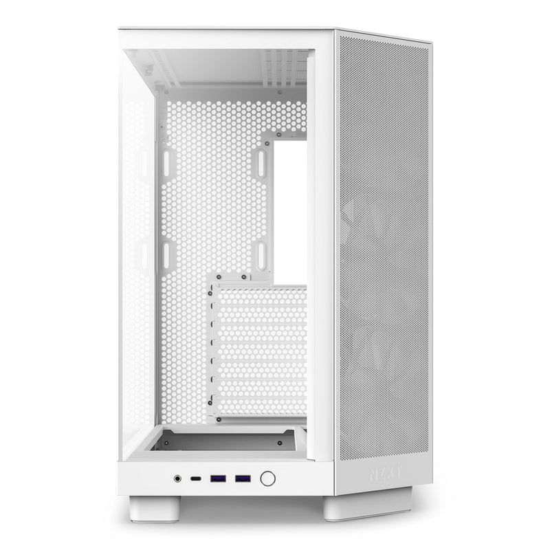 Nzxt PC Case H6 Flow, CC-H61FW-01 White Glass Tempered